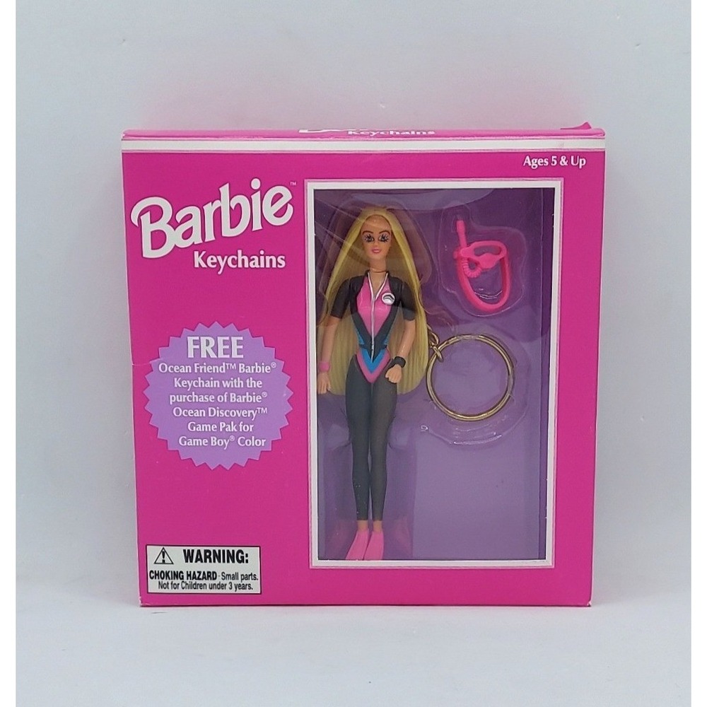 1999 Barbie Target Ocean Friend Barbie Keychain